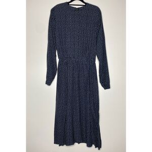 Vintage JoS. A. Bank Clothiers Pleated Top Cinch Waist Midi Dress